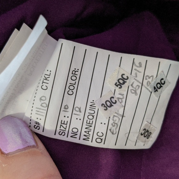 Mori Lee Bridesmaid Style 11100- Eggplant - Picture 7 of 8